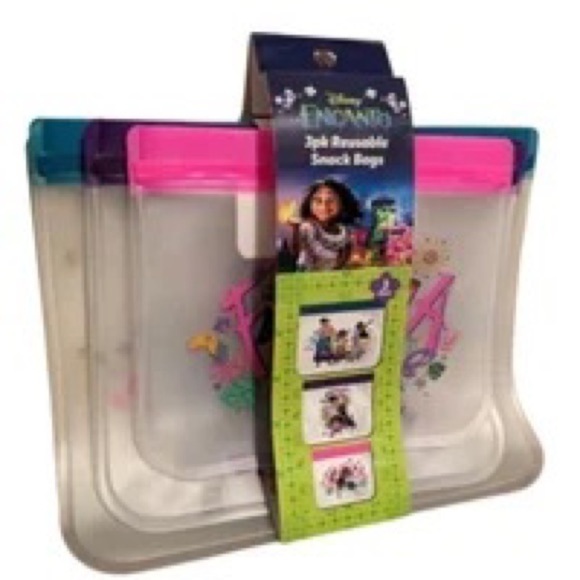 Disney Enchanto 3 Pack Reusable Snack Bags - Picture 1 of 3